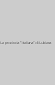 Copertina dell'audiolibro La provincia “italiana” di Lubiana di TONE, Ferenc